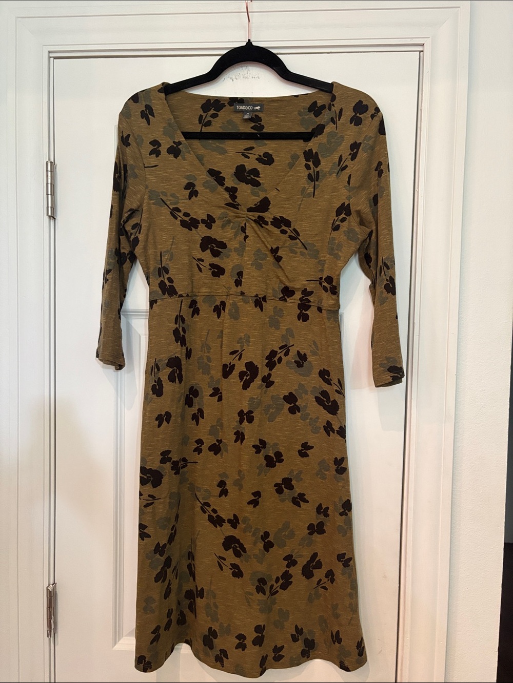 Toad&Co Women's Rosalinda Dress — Gourd Floral / Ikat Print Sz M